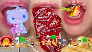 ASMR Satisfying Eating Emoji Food Challenge