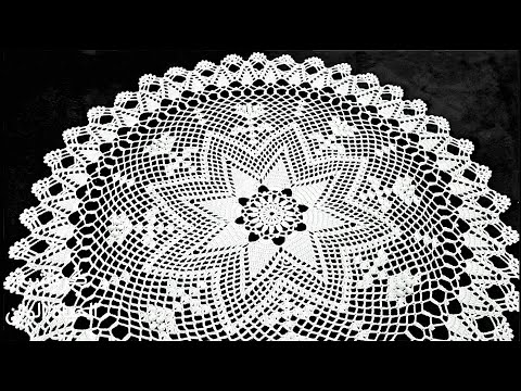 مفرش [ غزة الأبية ] دائري كروشية Crochet circle doliy الجزء 1 / 2