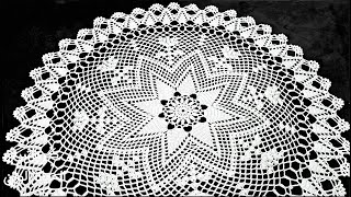 مفرش [ غزة الأبية ] دائري كروشية Crochet circle doliy الجزء 1 / 2