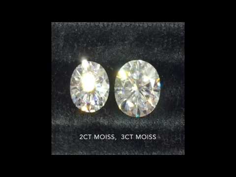 Loose Oval Moissanite Comparison