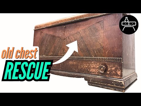 SALVAGING an OLD damaged vintage chest