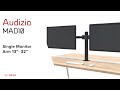 Audizio MAD20 Dual Monitor Desk Stand 13 - 32"