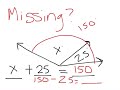Finding Missing Angles in Geometry