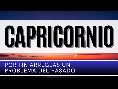 Capricornio Hoy ♑ | Por fin ARREGLAS UN PROBLEMA del pasado |