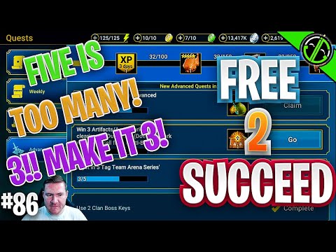 Plarium Needs To Chill Out On The FIVE 3V3 BATTLES A DAY Thing | Free 2 Succeed - EPISODE 86