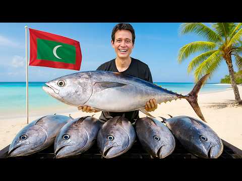 I Ate Only Tuna for 24 Hours in the Maldives!! (Island Food Paradise)