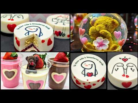 3 IDEAS de GELATINAS PARA SAN VALENTIN 💕 Individuales de Osito, Corazón y Flork ¿Cómo se hacen?