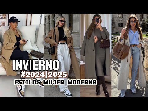 !!MODA MUJER 2025 INVIERNO Mujer ESTILOS PARA VESTIR LA ROPA DE INVIERNO