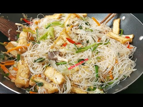 Cách làm HỦ TIẾU XÀO CHAY vừa ngon vừa đơn giản cho bữa ăn sáng