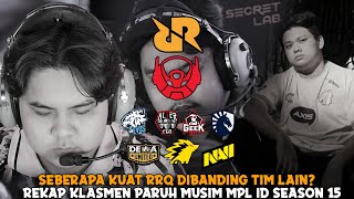 SEBERAPA KUAT RRQ DIBANDING TIM LAIN? REKAP PARUH MUSIM MPL ID SEASON 15