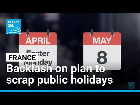 YouTube video thumbnail: France: Plan to Scrap two Public Holidays Sparks Backlash