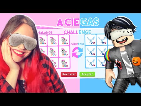 TRADEAMOS NUESTRO INVENTARIO *A CIEGAS* y GANO MASCOTAS LEGENDARIAS en ADOPT ME de ROBLOX 😱