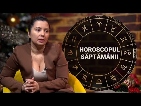 Horoscopul săptămânii 23 – 29 decembrie cu astrolog Ana-Maria Ticea. Leii au grijă de sănătate