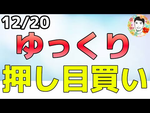 下げ止まったのか⁉ゆっくりと押し目を狙っていく！【12/20 米国株ニュース】