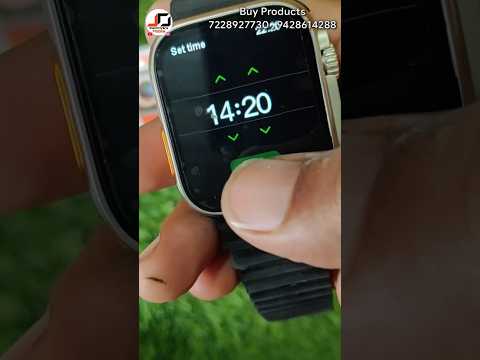 t800 ultra smart watch time setting 12 hours #shorts #smartwatch