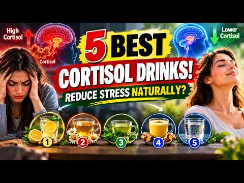 5 Best Drinks to Lower Cortisol Naturally? Reduce Stress &amp; Sleep Better!