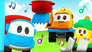 🎼 Estação Musical com Léo, o caminhão, e seus amigos! Cante com Léo e os Veículos de serviço!🚚