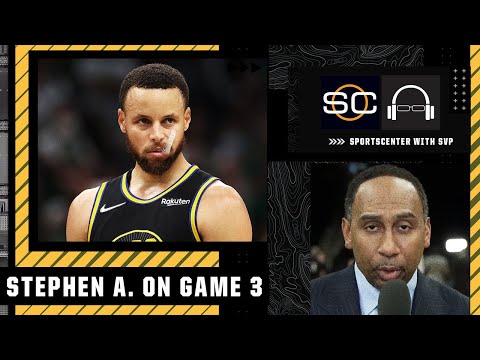 Stephen A. reacts to the Warriors' Game 3 loss: Steph Curry looked EXHAUSTED! | SC with SVP video clip