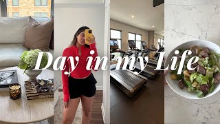 home decor updates, gym, workout clothes haul, cozy rainy day at home | DAY IN MY LIFE VLOG
