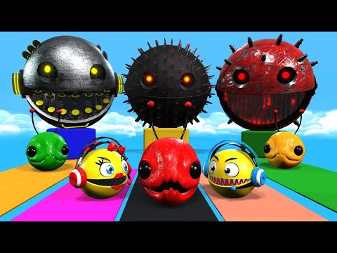 PACMAN AND ROBOT PACMAN VS MONSTER ROBOT FIGHT BATTLEPACBOTS p 3