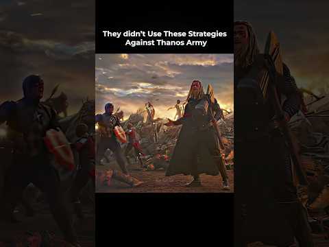 Why Thor And Captain Didn't Used These Strategies Against Thanos #shorts #marvel #ytshorts #mcu