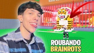 ROUBANDO BRAINROTS E APANHANDO NO ROBLOX! 🤣