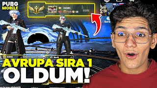 AVRUPA SIRA 1 OLDUM! SAĞLAM RANK MAÇI - PUBG MOBİLE