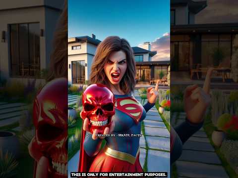 Supergirl ko kon dikhayega teeno me red skull ka asli chehra #spidarman #shorts