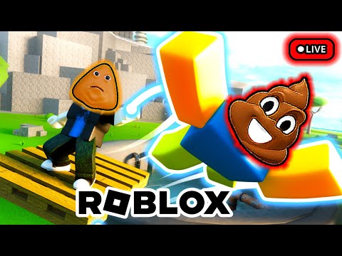 POU JUGANDO ROBLOX EN VIVO CON SUSCRIPTORES 🔴 😱 con Chocolate Gamer 🍫