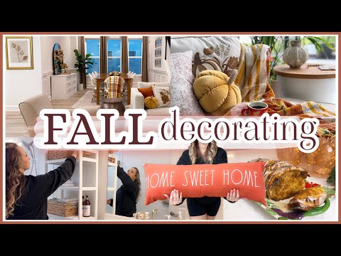 DECORATING FOR AUTUMN | fall decor ideas, cozy seasonal touches , pumpkin pull-apart bread recipe