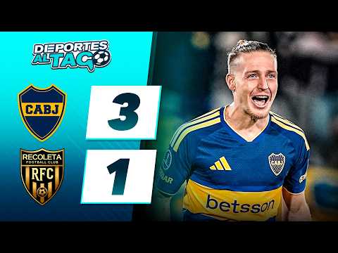 ✅ BOCA le GANÓ 3-1 a RECOLETA y SUEÑA con los CUARTOS <strong>DE</strong> <strong>FINAL</strong> <strong>de</strong> la COPA SUDAMERICANA