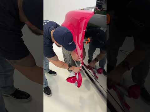 Watch how Dimas Brasil Wraps this Fender on this Defender with Gloss Pink ASMR Style!