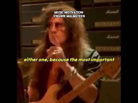 Great Advice from Yngwie! #yngwiemalmsteen #yjm #yngwie #musicmotivation #guitar #guitarplayer