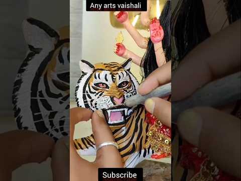 Durga Mata colour and decoration video || durga ma Coloring and decoration#shorts #short #viral