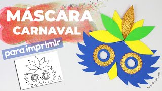 Cómo hacer máscaras de carnaval paso a paso