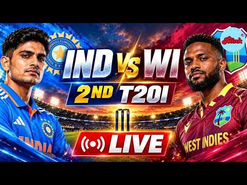 WATCH IND vs WI 2nd T20 LIVE | India vs West Indies | Live Score, Sixes, Wickets &amp; Commentary