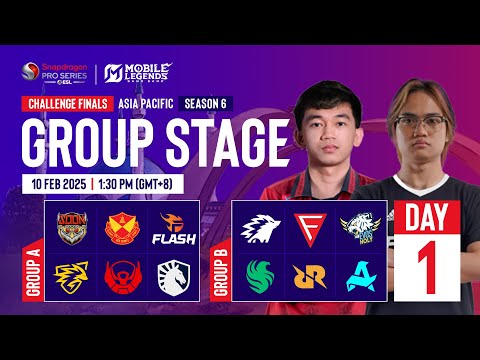 🔴 [Stream B] AP MLBB | Snapdragon Mobile Challenge Finals Group Stage | Season 6 | Day 1