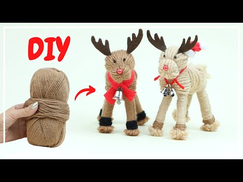 How to make a Deer from Yarn ?? Christmas decorations? DIY NataliDoma