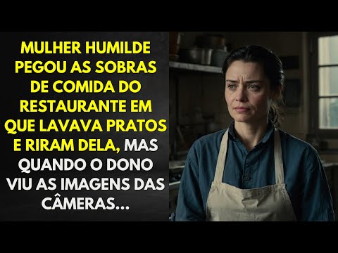 Mulher Humilde Pegou As Sobras De Comida do Restaurante Em Que Lavava Pratos e Riram Dela