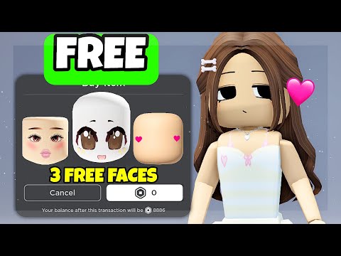 HURRY! 3 FREE FACES ON ROBLOX!