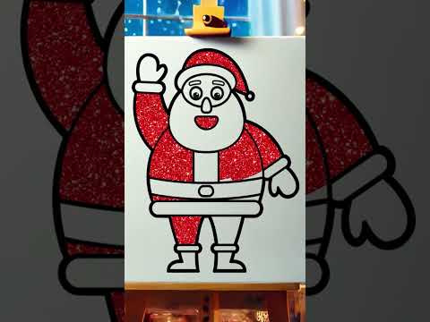 🎅Fun and Easy Santa Claus Drawing Tutorial🖌️ #shorts #christmas #drawing