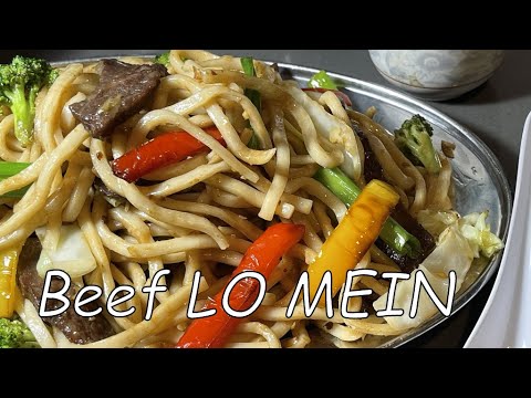 Beef LO MEIN the Authentic Taishan way
