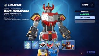 All Dino Megazord Rewards (Page 1 & 2) in Fortnite Chapter 6 Season 4