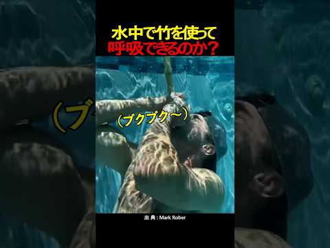 水中で竹を使って呼吸できるのか？