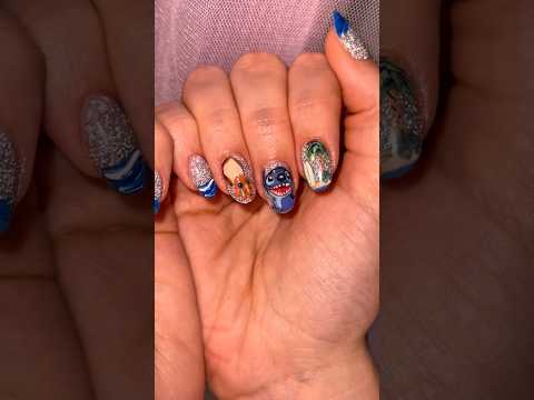 Unghie Lilo e stitch ❤️❤️❤️. #liloandstitchsoundtrack #poligel #unghie #nails #simplenails #nailart