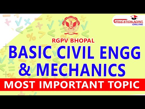 RGPV Basic Civil Engineering & Engineering Mechanics  Most Important Questions