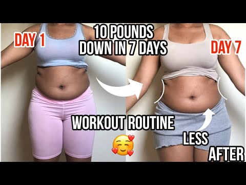 I LOST 10 POINDS IN 7 DAYS - 7 DAYS WORKOUT ROUTINE 2024