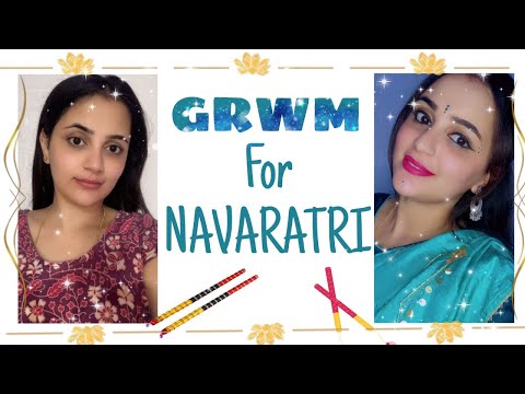 GRWM For Navratri #explore #youtubeshorts #makeup #grwm #navratri #simple #new #festival #festive 