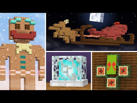 12 Minecraft Christmas Builds/Build Hacks and Decorations