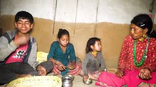dharme brother's family in their Kitchen || rural Nepal ||@junglefamily